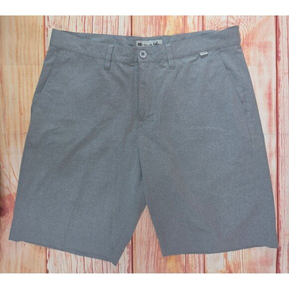 Travis Mathew Mens Gray Stretch Blend Chino Shorts Size 36 - Picture 1 of 5